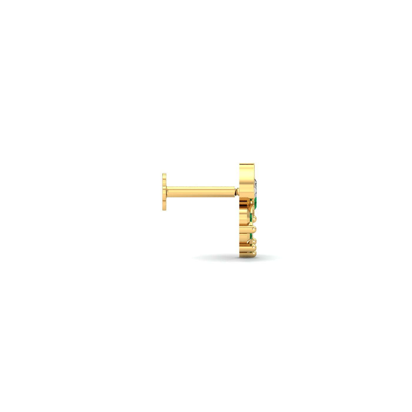 Zinnia Emerald Nose Stud