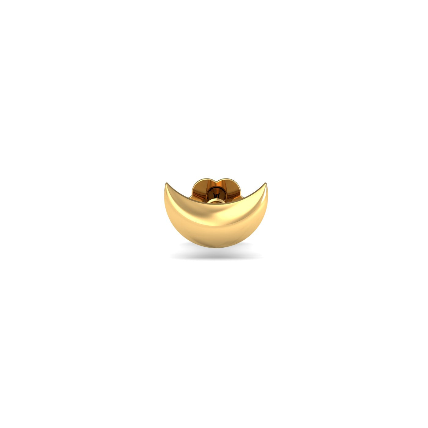 Gold Moon Nose Stud