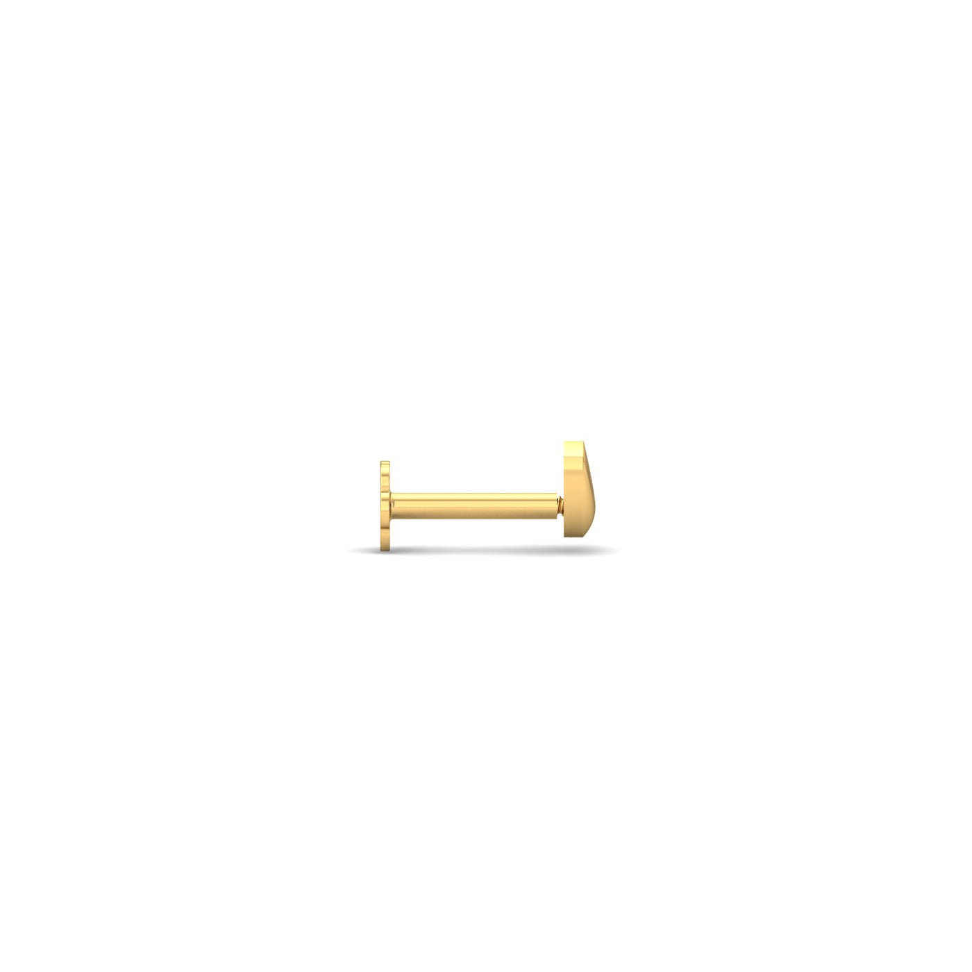 Gold Moon Nose Stud