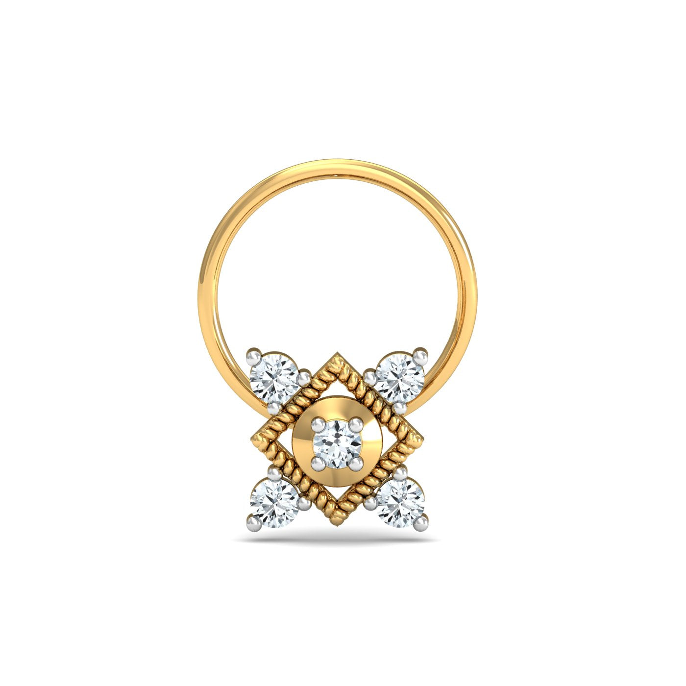 Garnished Square Nose Pin