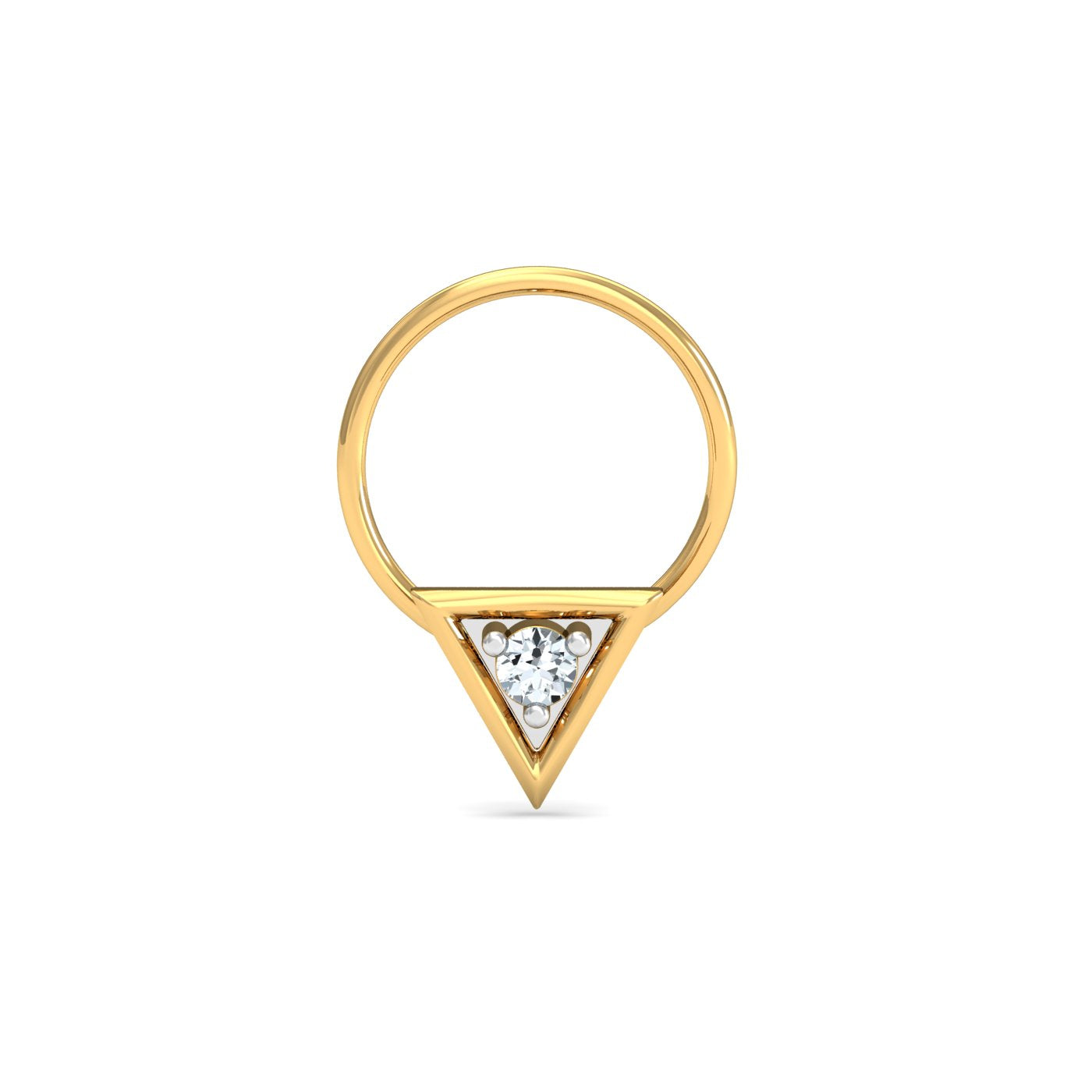 Trikona Nose Pin