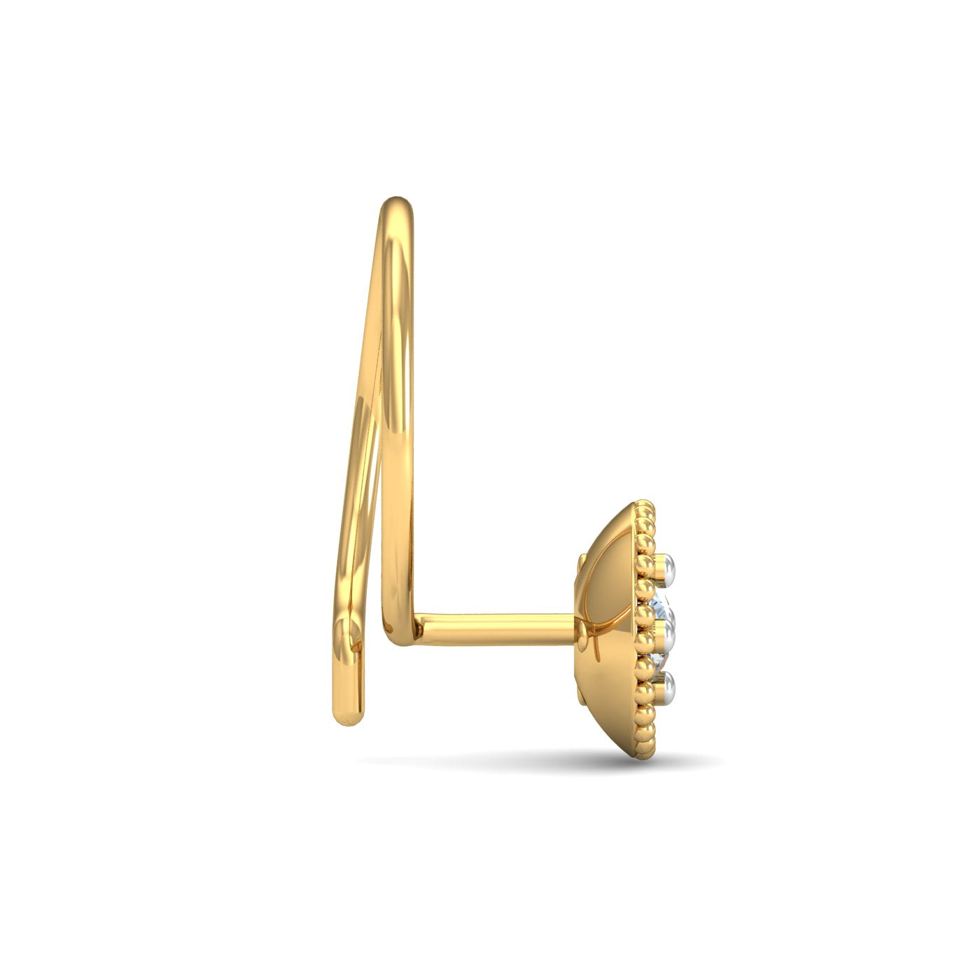 Diamond Hemisphere Nose Pin