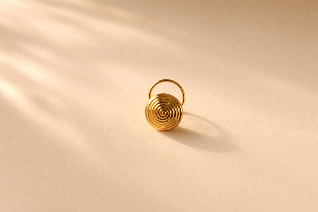 Spiral Gold Nose Pin