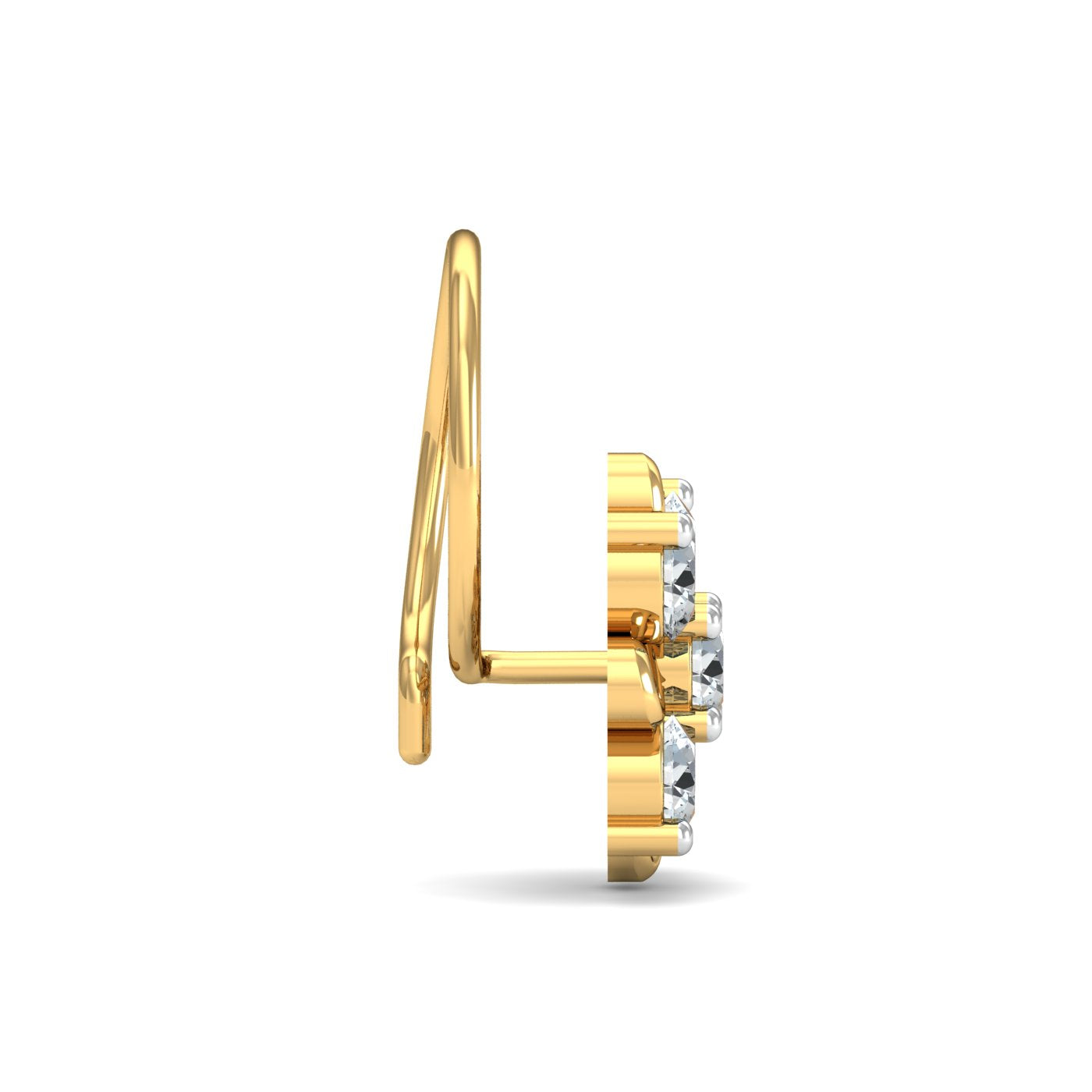 Radial Studded Nose Pin