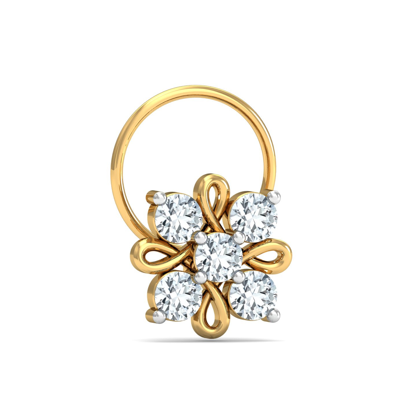 Radial Studded Nose Pin