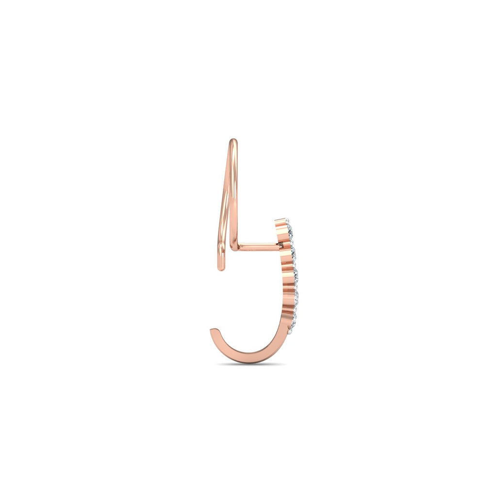 Aalamb J-shaped Nose Pin
