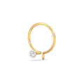 Bezel 2 Cent Nose Pin