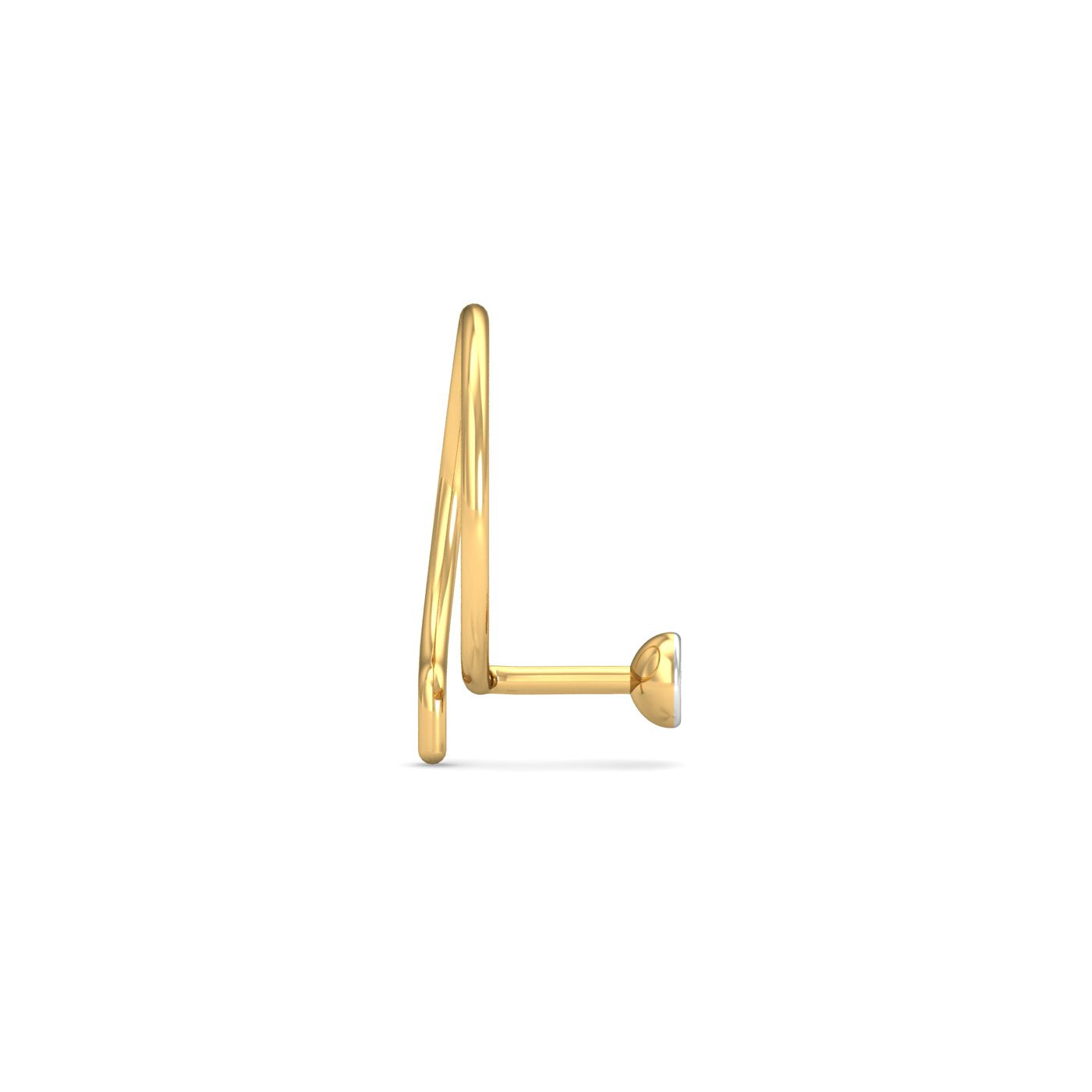 Bezel 2 Cent Nose Pin