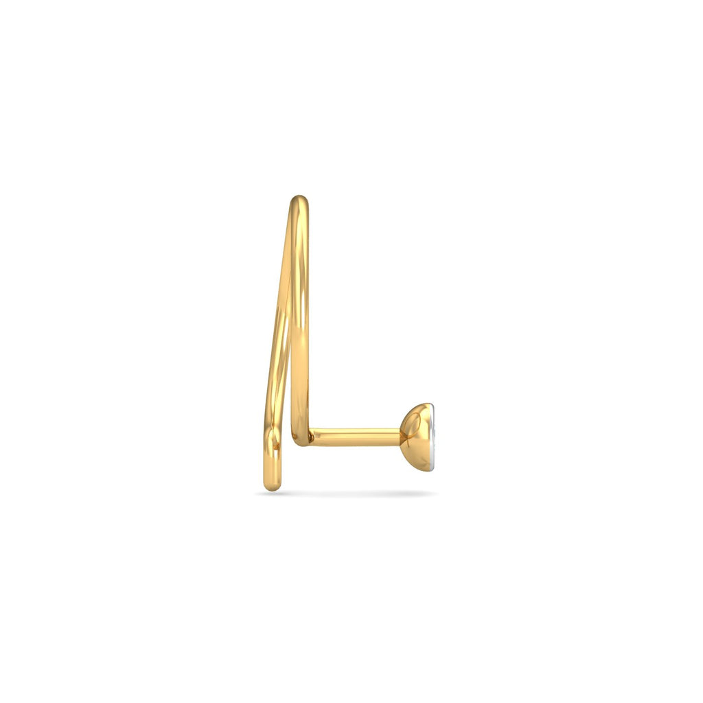 Bezel 3 Cent Nose Pin