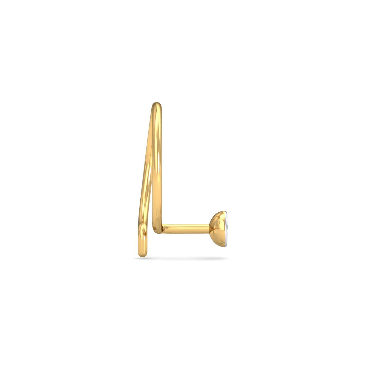 Bezel 3 Cent Nose Pin