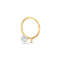 Bezel 5 Cent Nose Pin