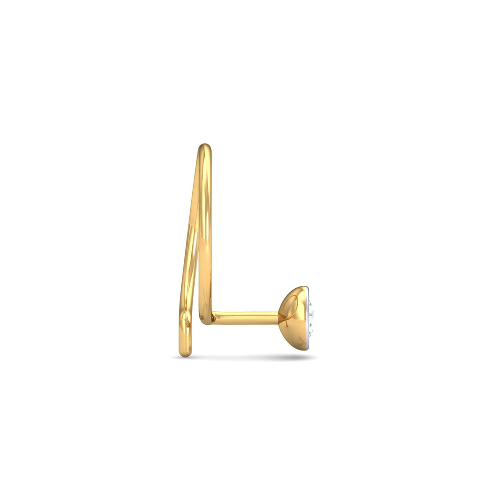 Bezel 8 Cent Nose Pin