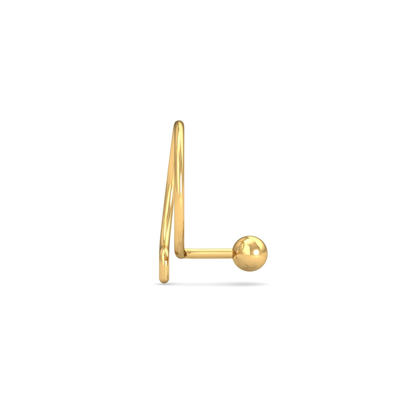 2.5 MM Gold Ball Nose Pin