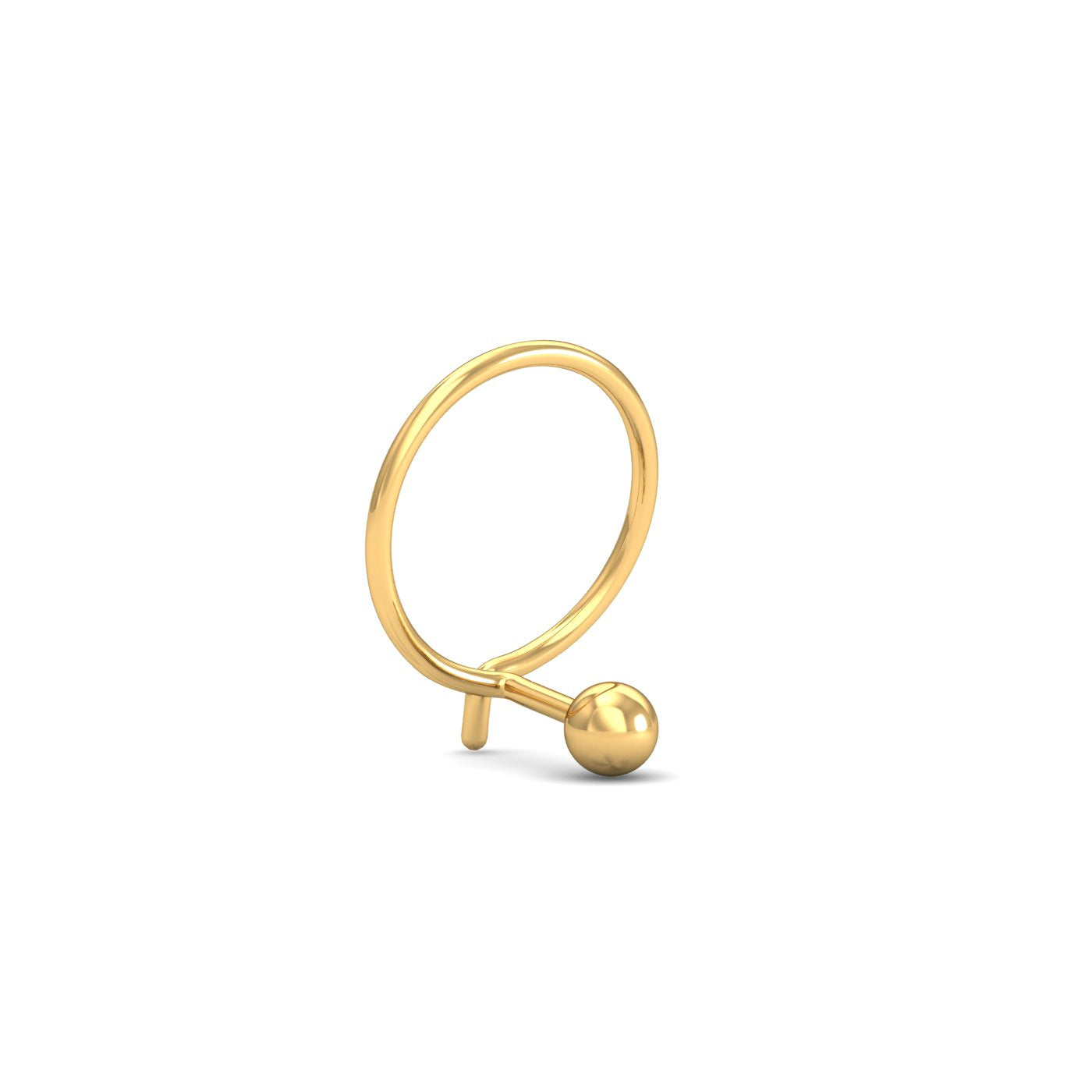 2.5 MM Gold Ball Nose Pin