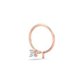 Tiny Square Diamond Nose Wire