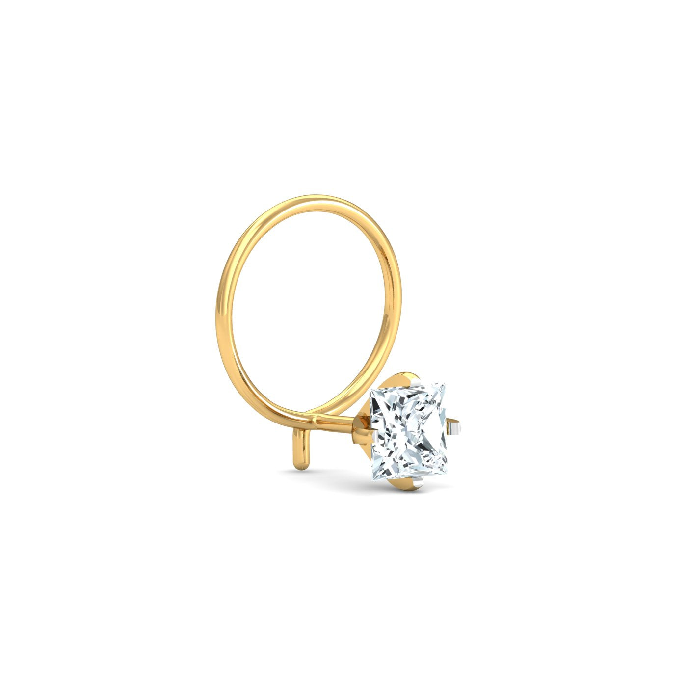 0.33 ct. Princess Nose Wire