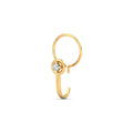 Bling J-shaped Nose Pin