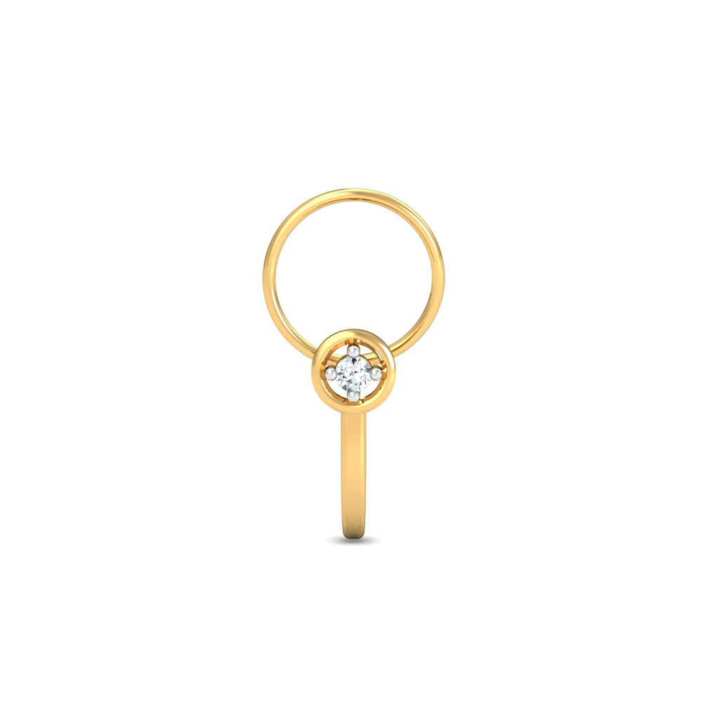 Bling J-shaped Nose Pin