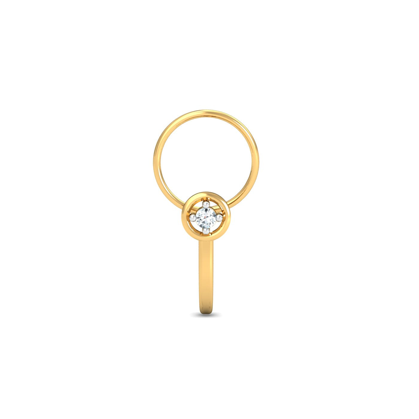 Bling J-shaped Nose Pin
