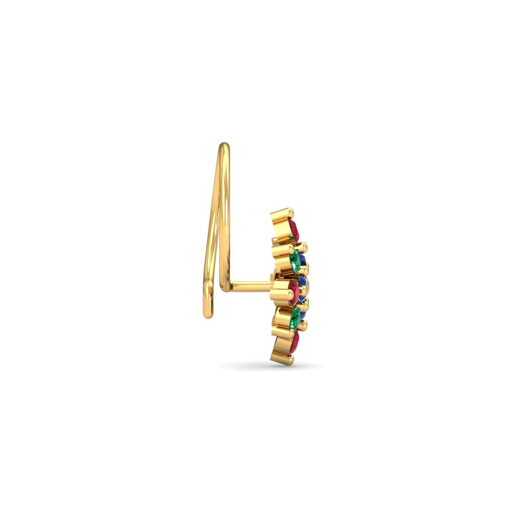 Multi-Gems Nose Pin