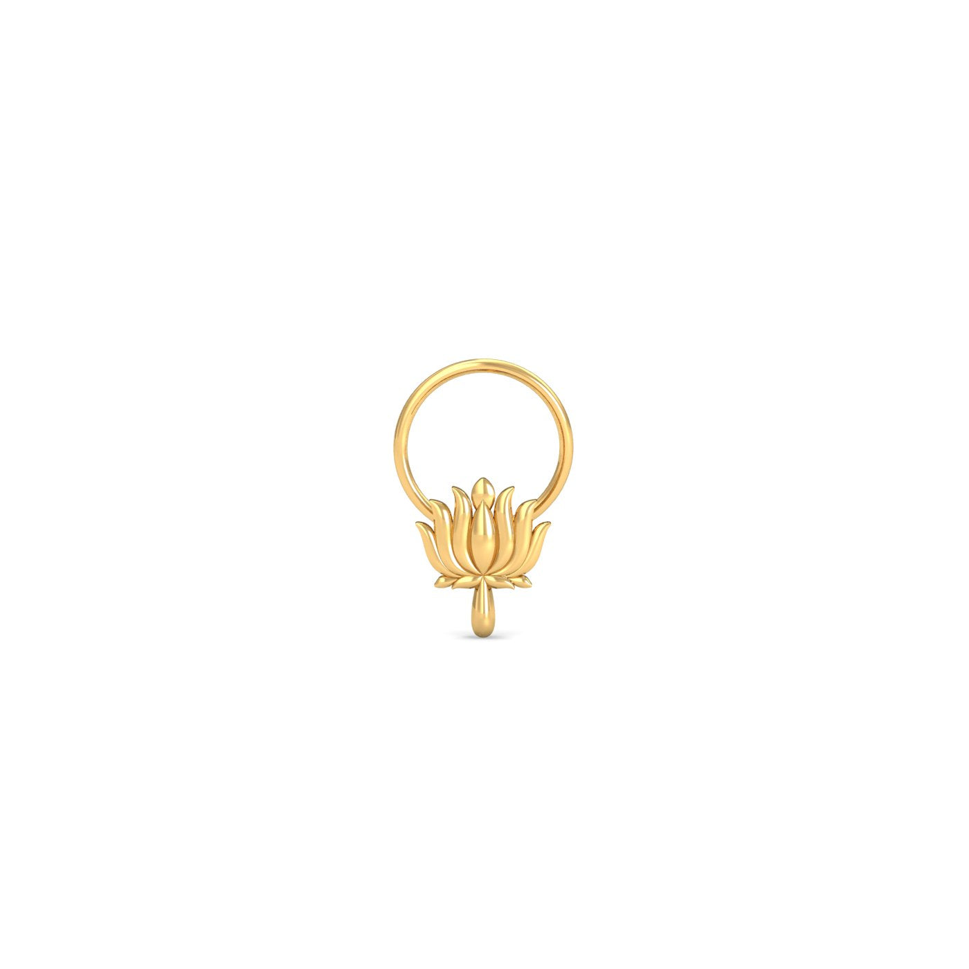 Lotus Gold Nose Wire
