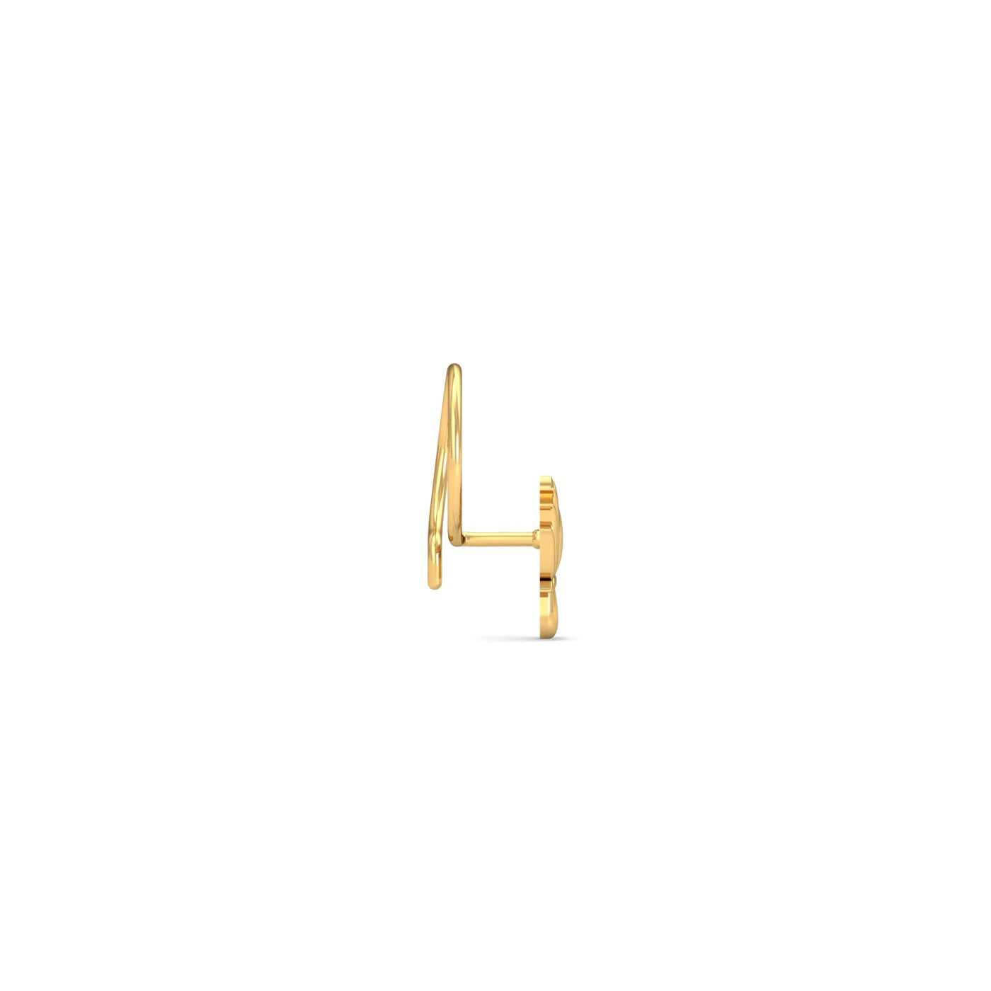Lotus Gold Nose Wire
