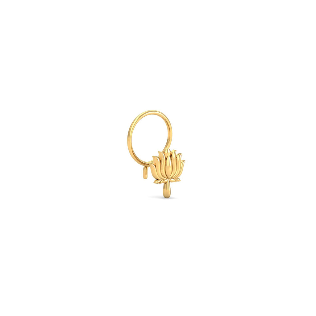 Lotus Gold Nose Wire