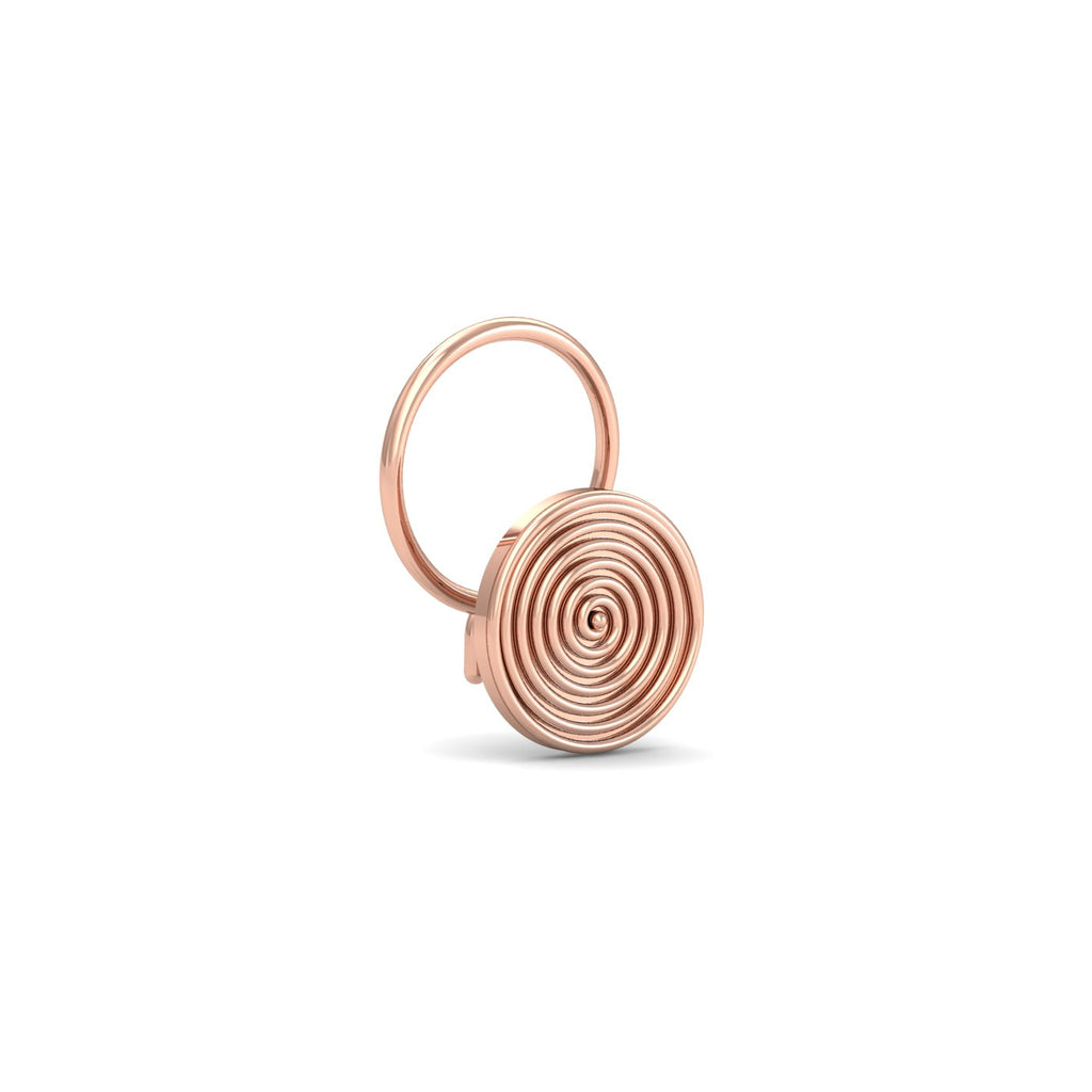 Swirling Gold Nose Wire
