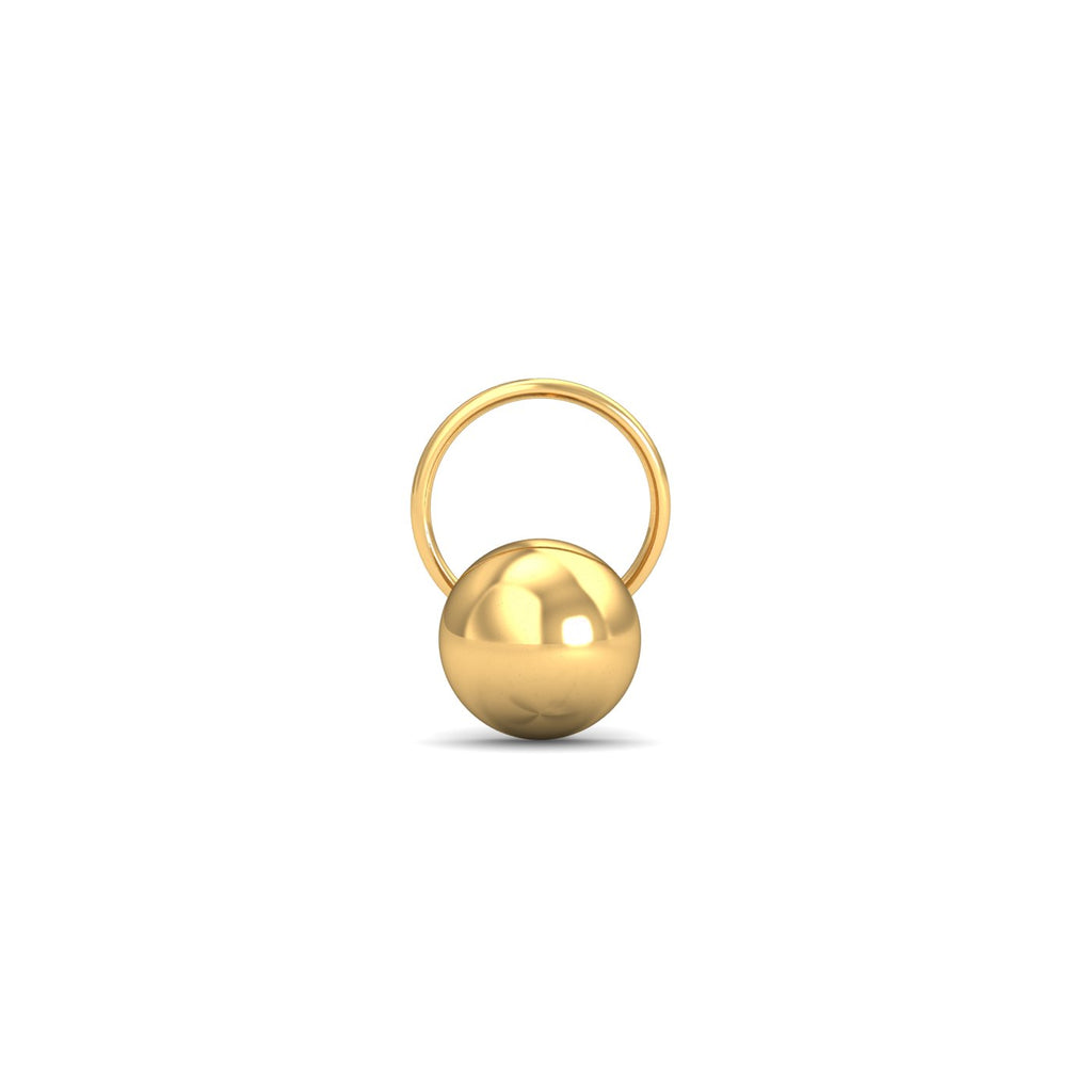 Gold Button Nose Wire