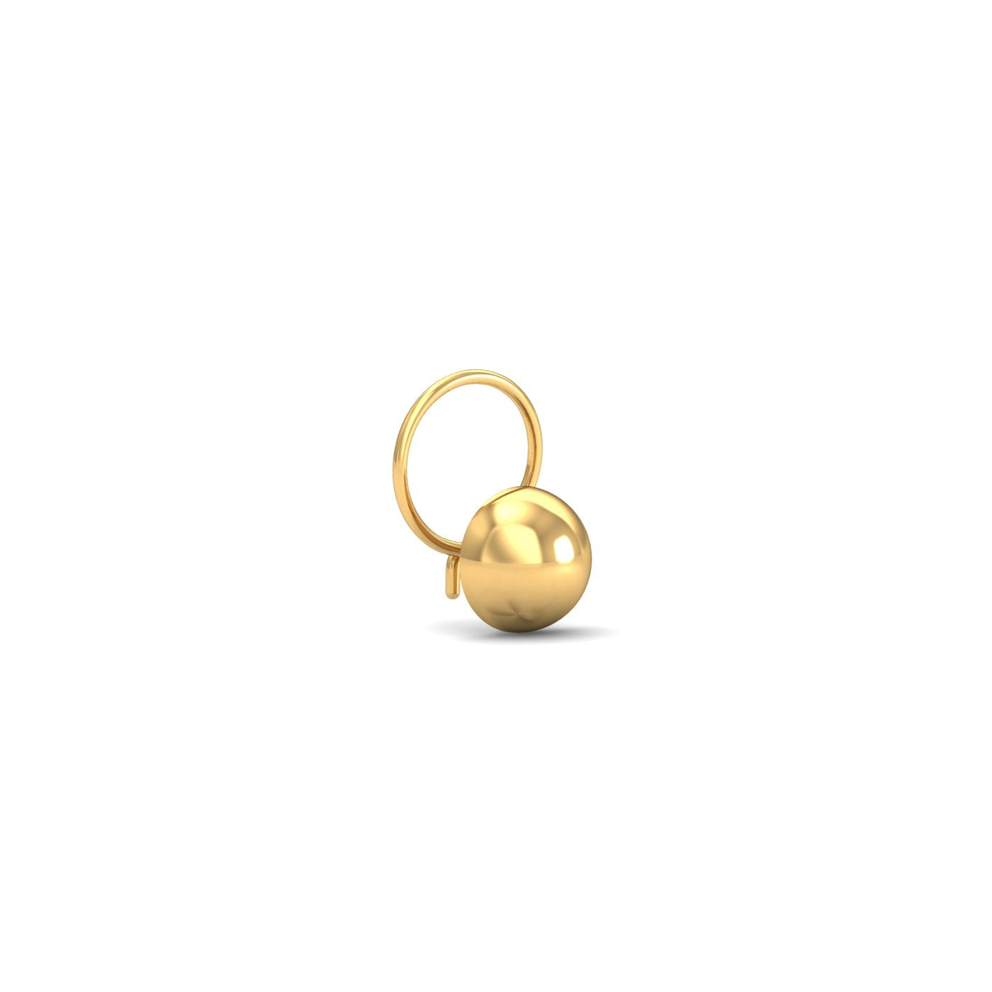 Gold Button Nose Wire