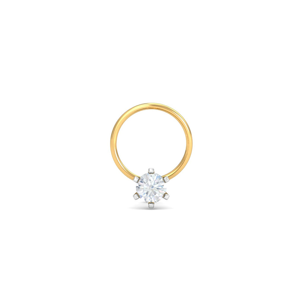 0.15 Ct Solitaire Nose Wire