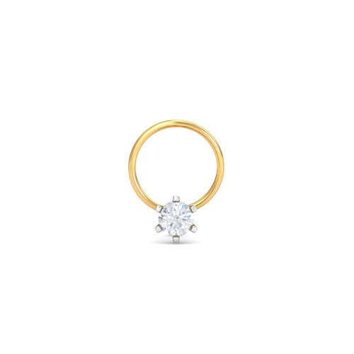 0.15 Ct Solitaire Nose Wire