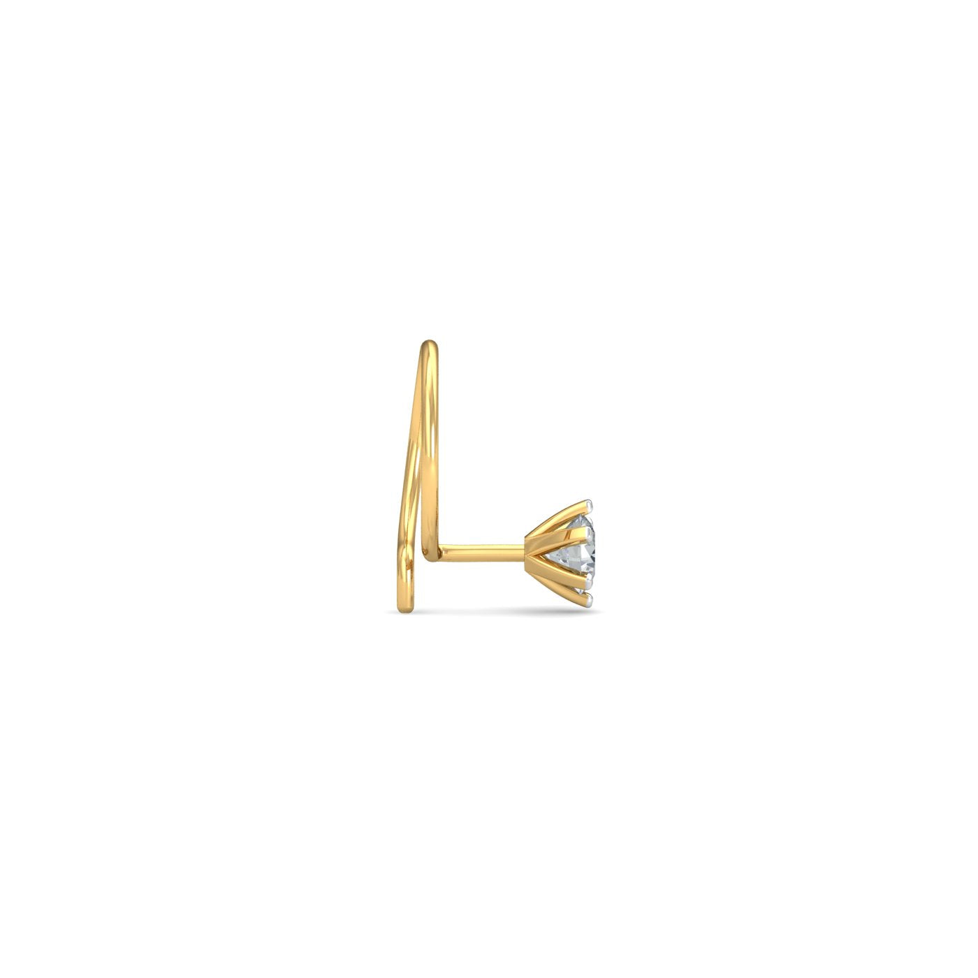 0.15 Ct Solitaire Nose Wire