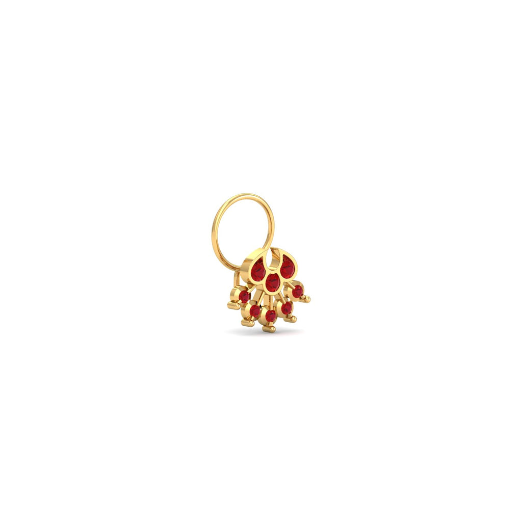 Zinnia Ruby Nose Wire