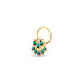 Zinnia Turqoise Nose Wire