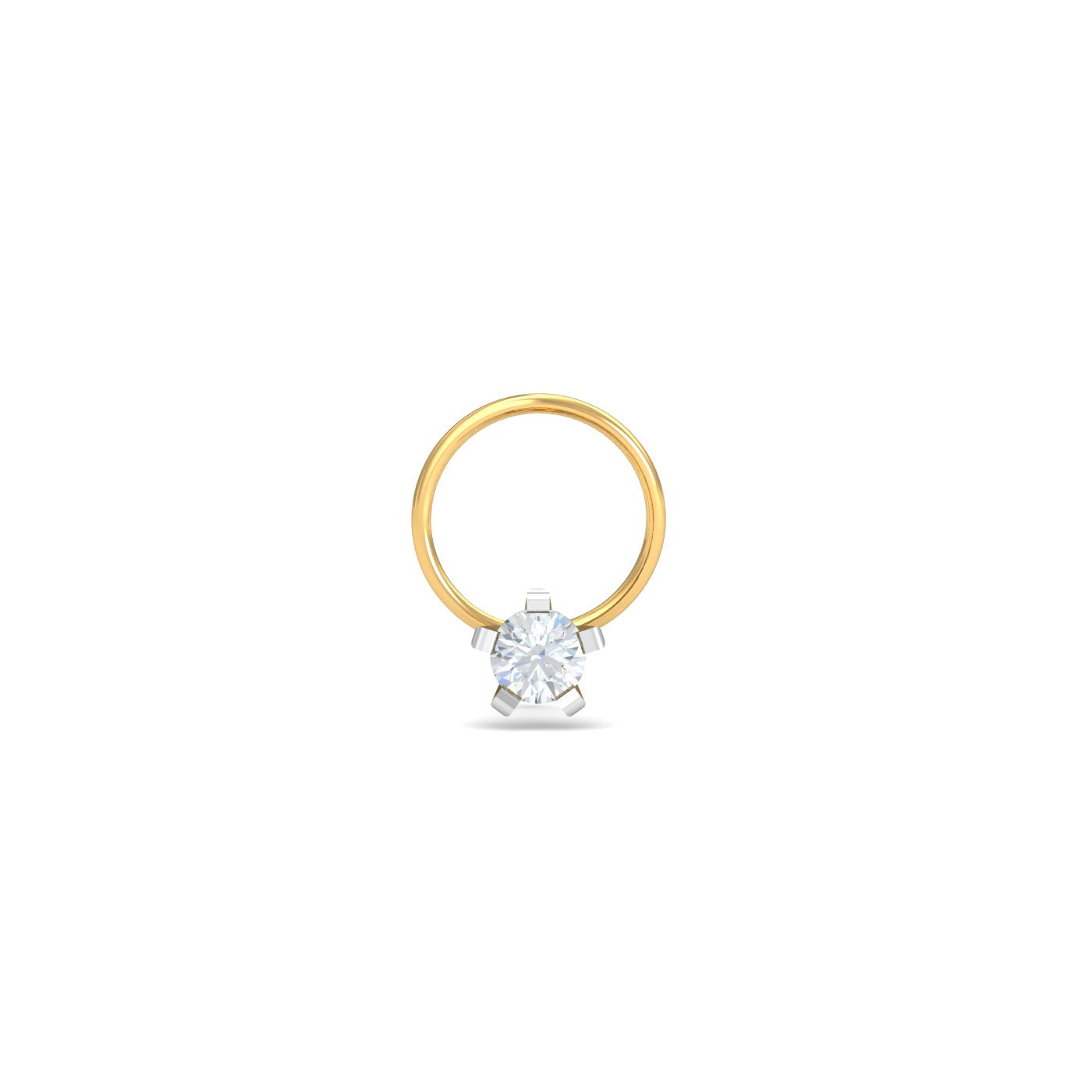 0.16 Ct Solitaire Nose Wire