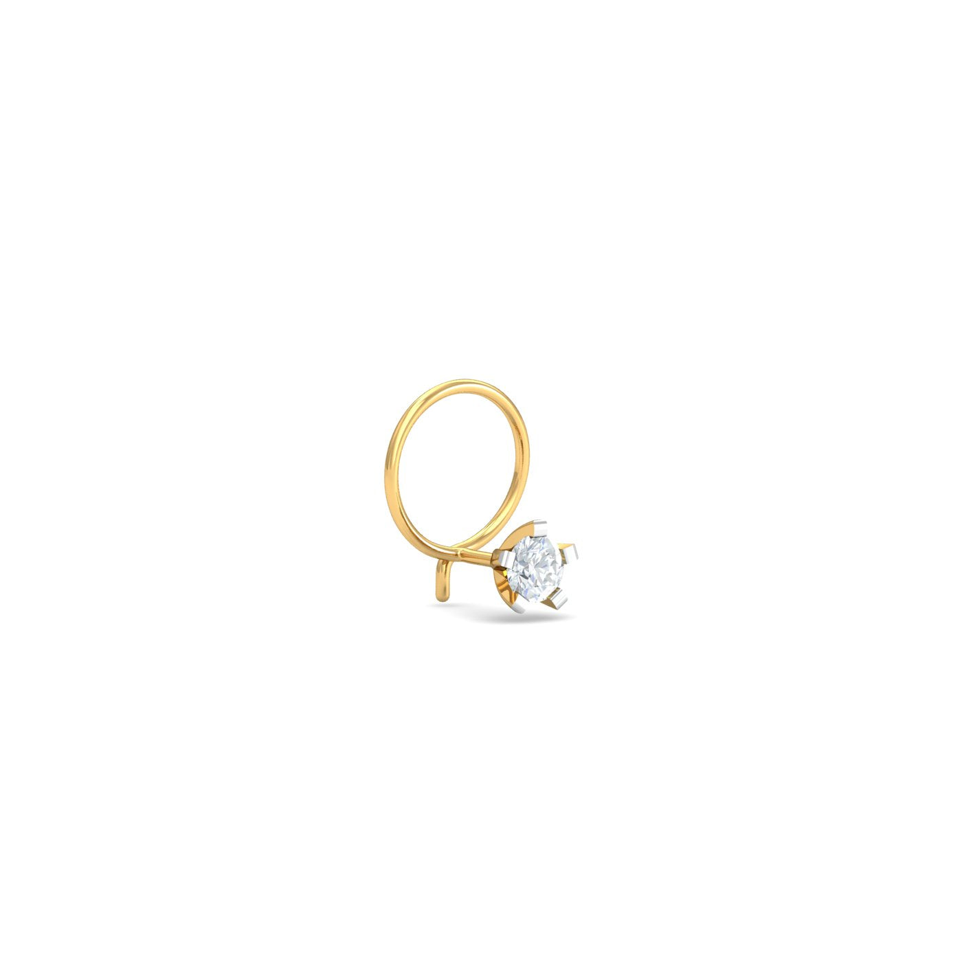 0.16 Ct Solitaire Nose Wire