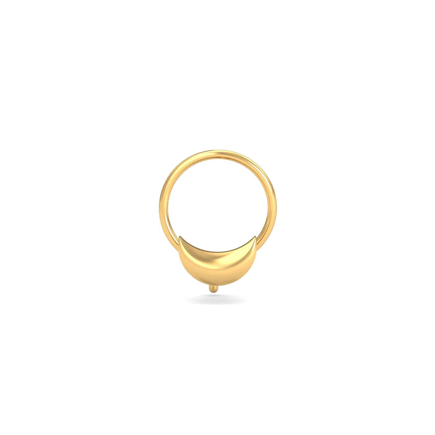 Gold Moon Nose Wire