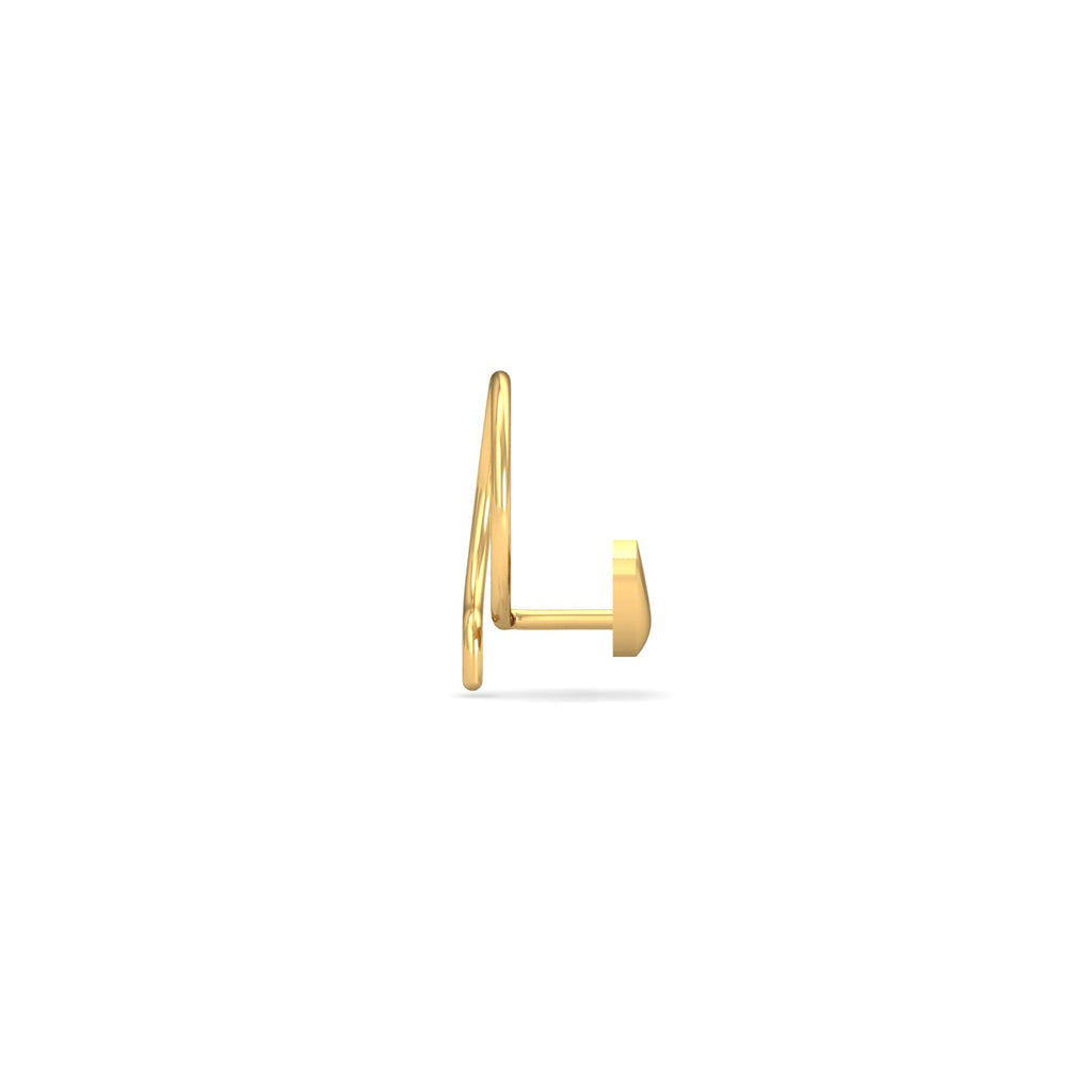 Gold Moon Nose Wire