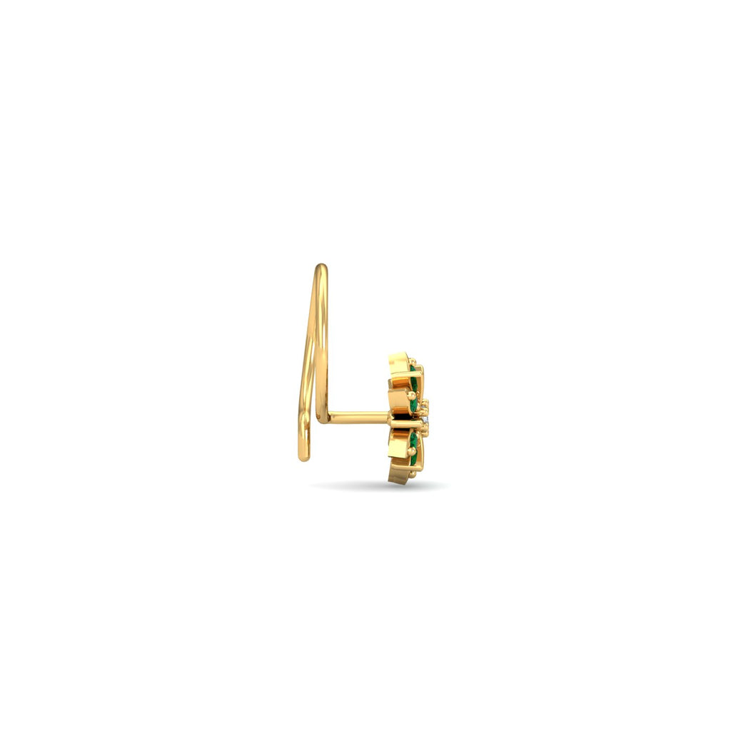Sukanya Emerald Nose Wire