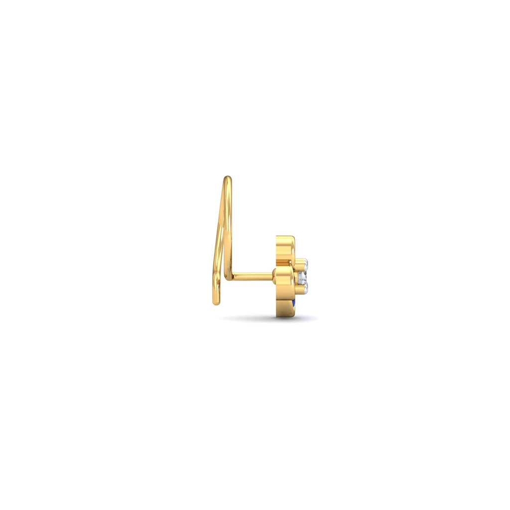 Hyacinth Sapphire Nose Wire