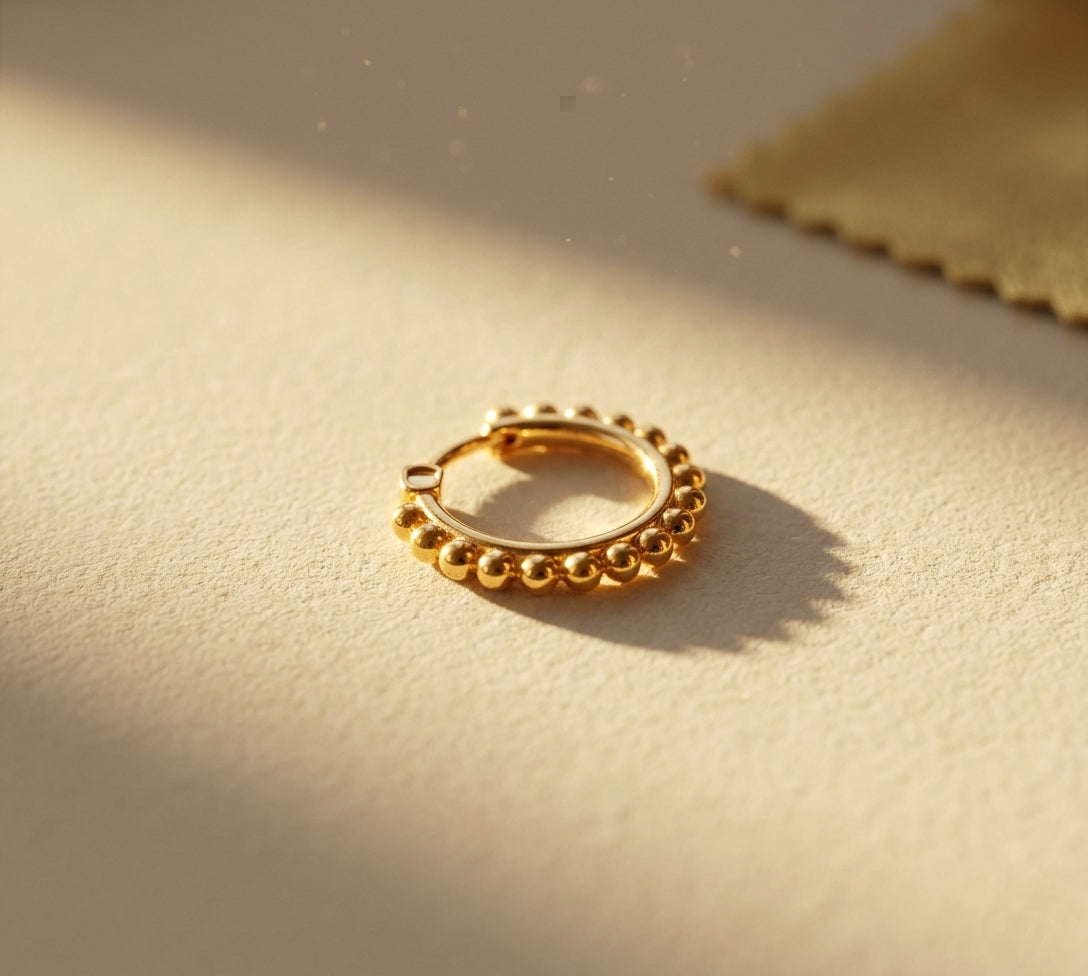 Gold Clicker Septum Ring