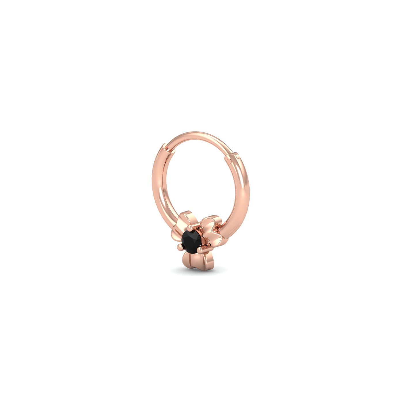 Flower Black Septum Ring