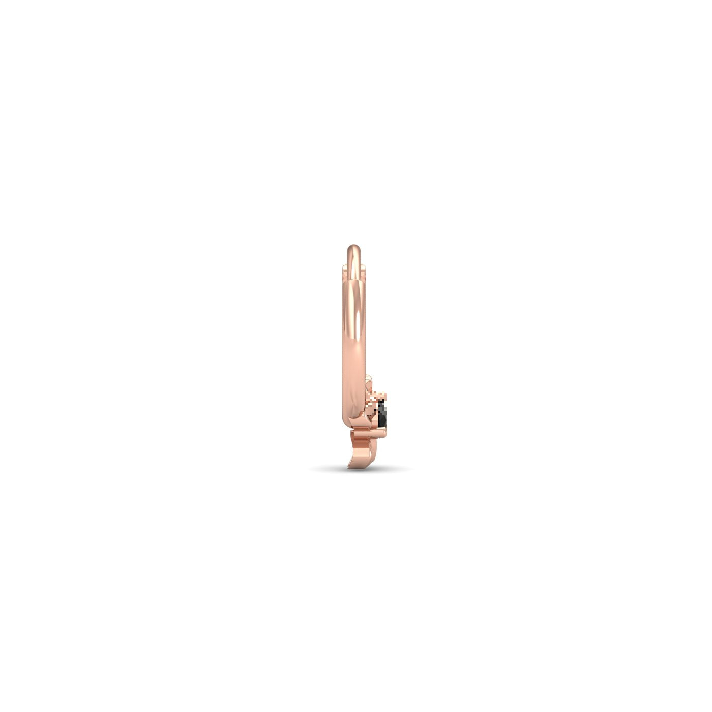 Flower Black Septum Ring