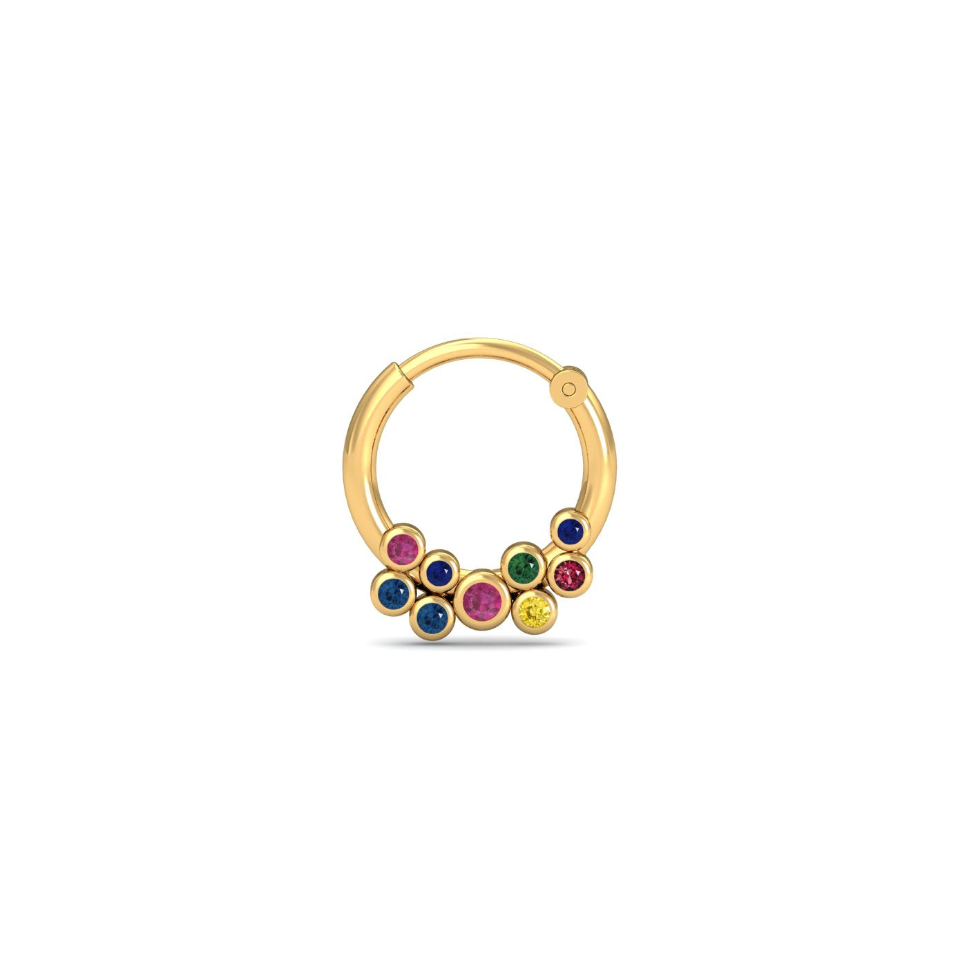 Multi Sapphire Septum Ring
