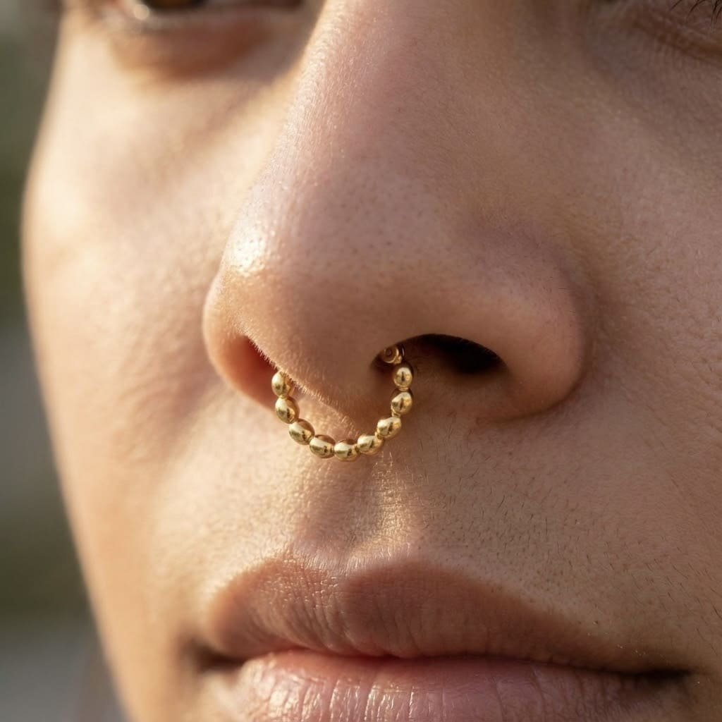 Beaded Septum Ring