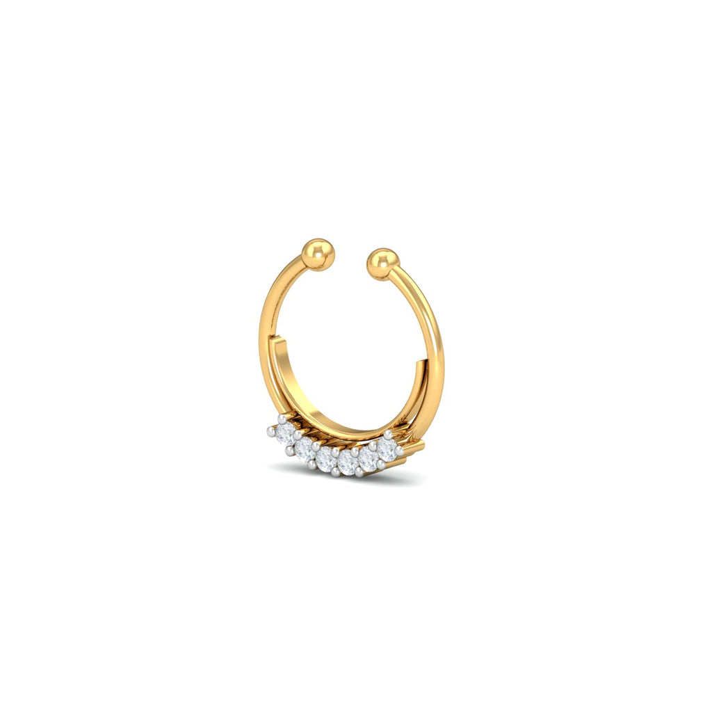 Diamond Faux Septum Ring