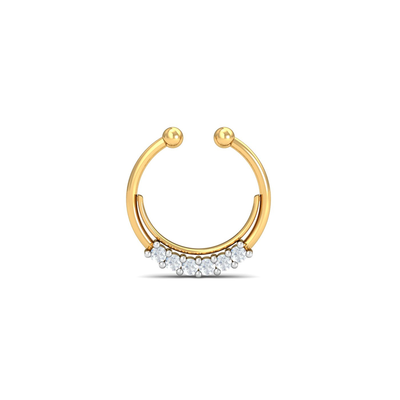 Diamond Faux Septum Ring