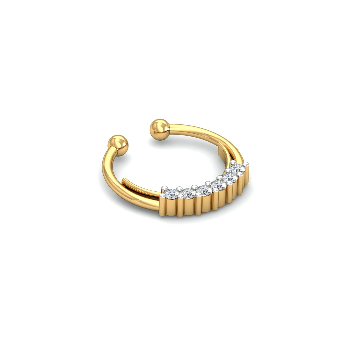 Diamond Faux Septum Ring