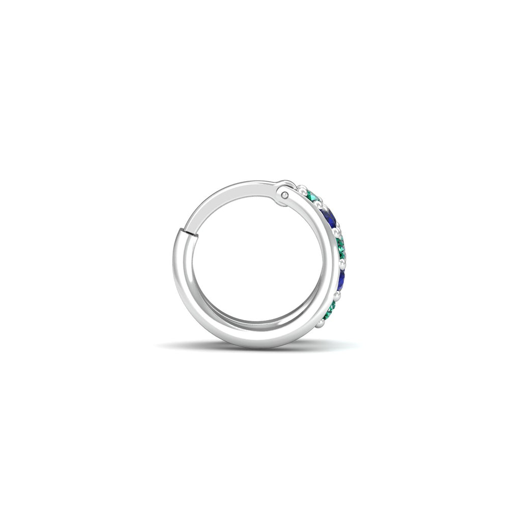 Alizeh Sapphire Emerald Nosering
